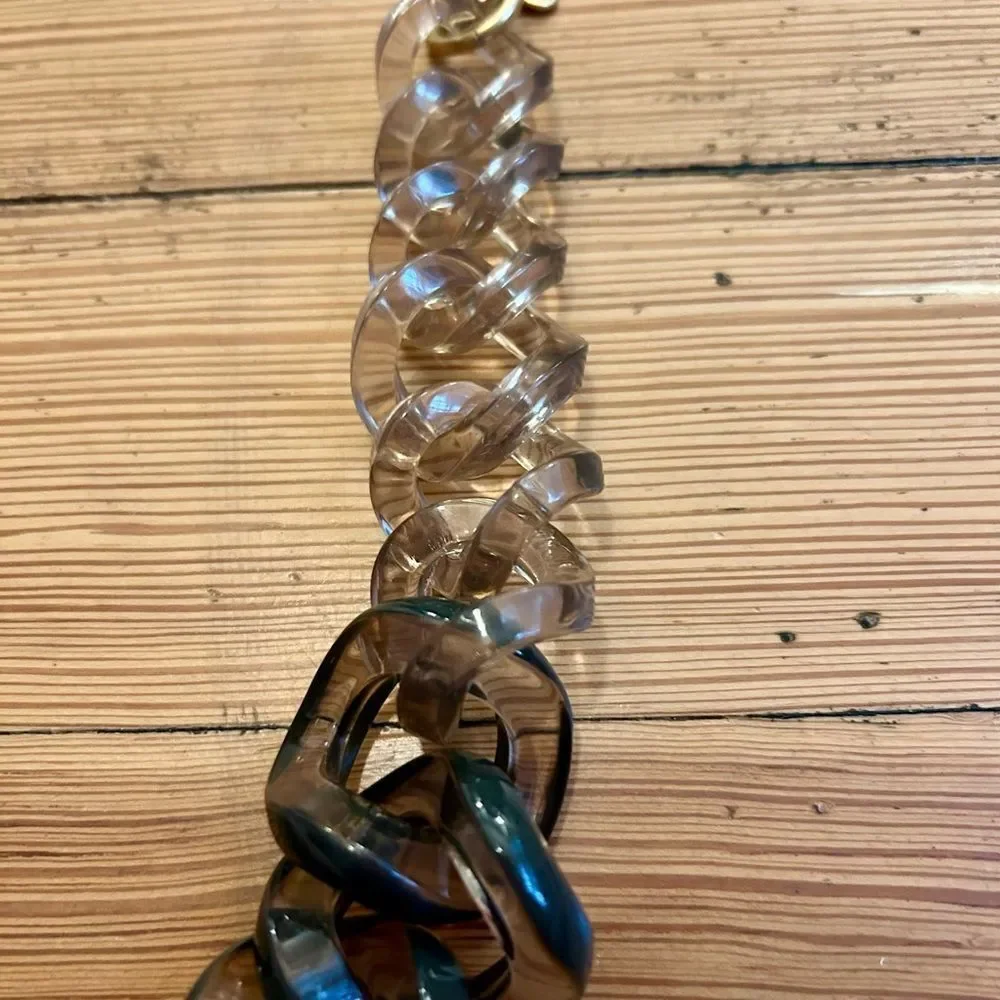 J.CREW Ombre Lucite Chunky Link Necklace. - Picture 11 of 15